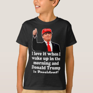 Camiseta Eu Adoro Quando Donald Trump É Presidente 2024 47º