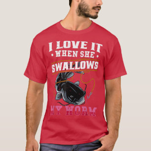 Camiseta Eu Adoro Quando Ela Engole A Pesca De Lov