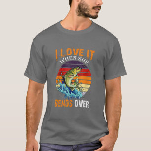 Camiseta Eu Adoro Quando Ela Se Aproxima Da Pesca De Vintag