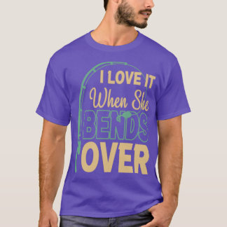 Camiseta Eu Adoro Quando Ela Se Aproxima De Peixe Engraçado