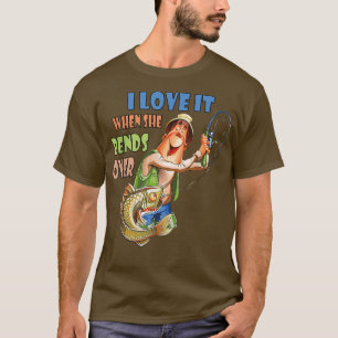 Camiseta Eu Adoro Quando Ela Se Curva Sobre O Sobremesão De
