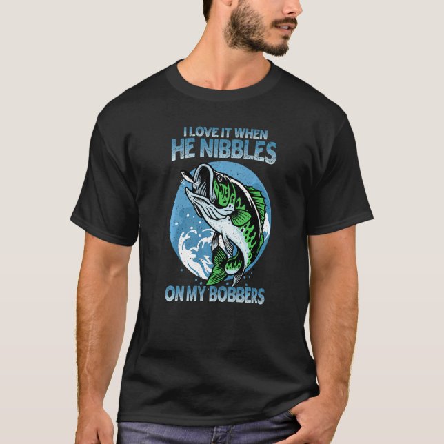 Camiseta Eu Adoro Quando Ele Belisca Meus Flutuadores  Peix (Frente)