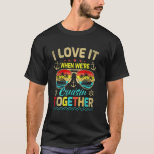 Camiseta Eu Adoro Quando Estamos Em Cruzeiro Juntos Família