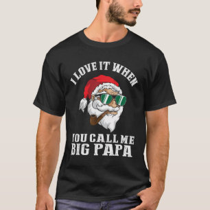 Camiseta Eu Adoro Quando Me Chamo Grandes Papais noeis De P