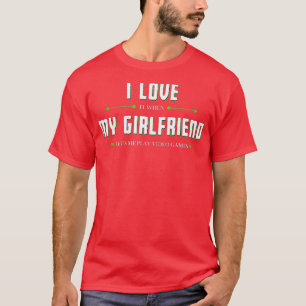 Camiseta Eu Adoro Quando Meu Namorada Deixa Eu Jogar Vídeo