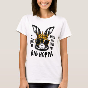 Camiseta Eu Adoro Quando Você Me Chama de Coelho da Páscoa 