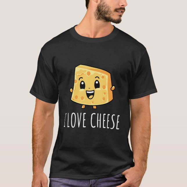 Camiseta Eu Adoro Queijo (Frente)
