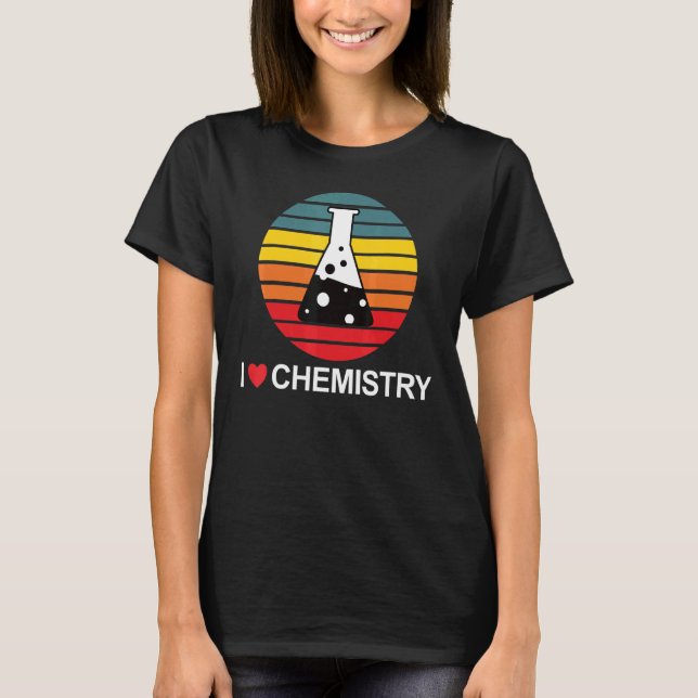 Camiseta Eu adoro Química Divertida Science (Frente)