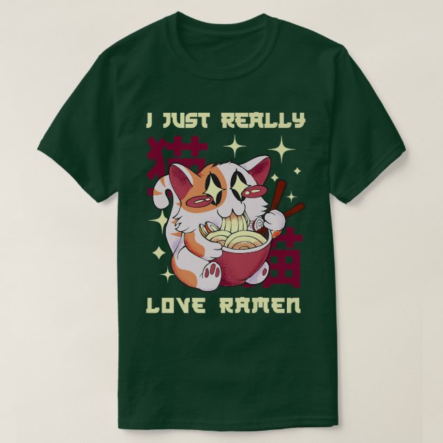 Camiseta Eu Adoro Ramen Comida Cozinhar Sopa Ramen 2 (Frente do Design)