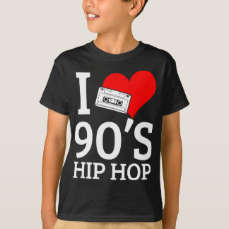 Camiseta Eu adoro Rap Hip Hop dos anos 90