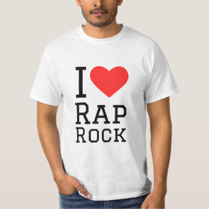 Camiseta Eu adoro rap rock