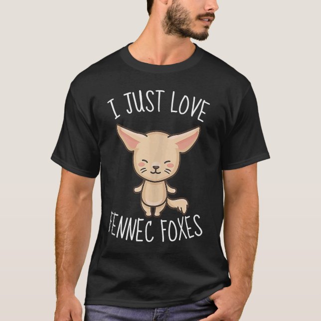 Camiseta Eu Adoro Raposa Fennec Topo (Frente)