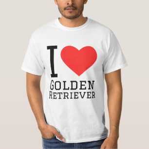 Camiseta Eu adoro recuperador de ouros