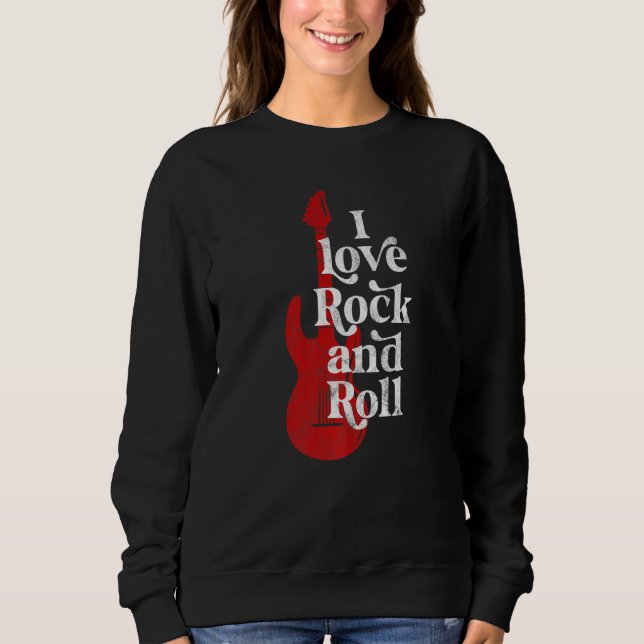 Camiseta Eu adoro rock and roll (Frente)