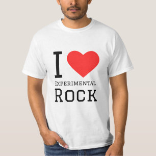 Camiseta Eu adoro rock experimental