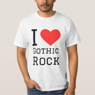 Camiseta Eu adoro rock gótico