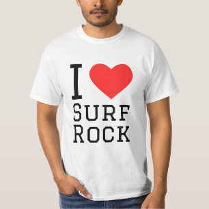 Camiseta Eu adoro rock surf
