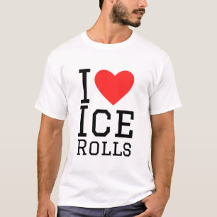 Camiseta Eu adoro rolos de gelo