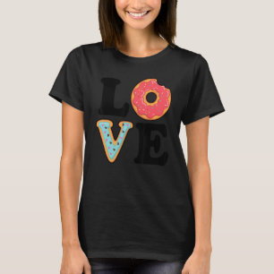Camiseta Eu adoro Rosquinha de Rosquinha de Dessert de Comi