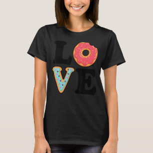 Camiseta Eu adoro Rosquinha de Rosquinha de Dessert de Comi