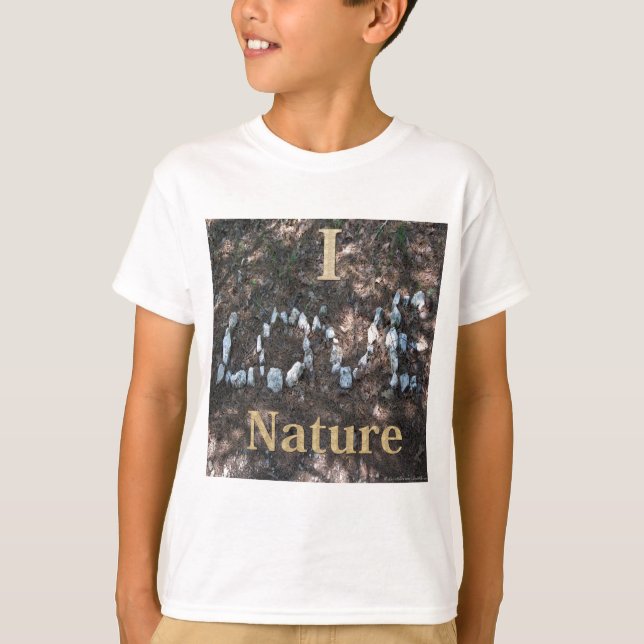 Camiseta Eu adoro Roupa da Natureza e presentes (Frente)