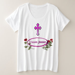 Camiseta Eu adoro roupas de Jesus