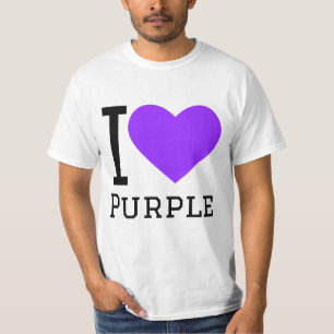 Camiseta Eu adoro roxo