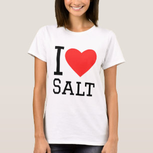 Camiseta Eu adoro sal