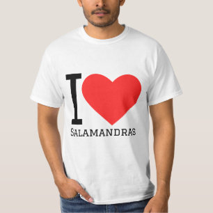Camiseta Eu adoro salamandras