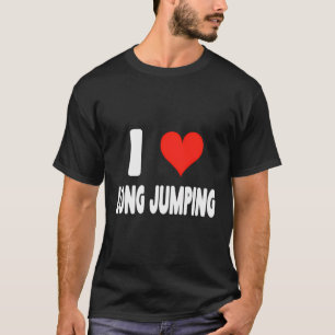 Camiseta Eu Adoro Salto Longo - Executar Corredor Correndo