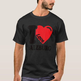 Camiseta Eu Adoro Salzburg City Na Áustria Eu Adoro Salzbur