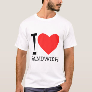 Camiseta Eu adoro sanduíche