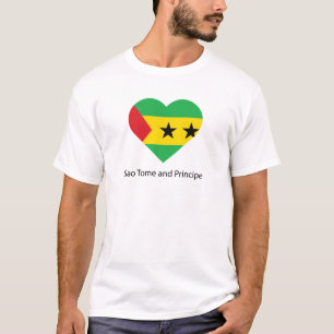Camiseta Eu adoro São Tomé e Príncipe