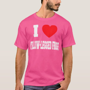 Camiseta Eu adoro Sapos de pernas amarelas