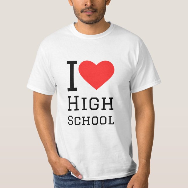 Camiseta Eu adoro segundo grau (Frente)