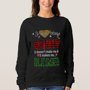 Camiseta Eu Adoro Ser Babá Caro Vermelho de Natal
