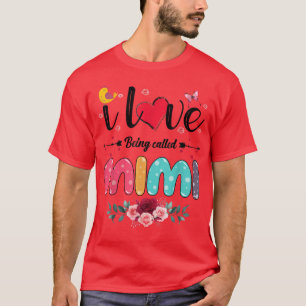 Camiseta Eu Adoro Ser Chamada Mimi Nana Gigi Avó Lover F