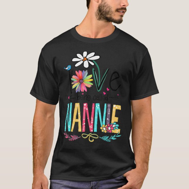 Camiseta Eu Adoro Ser Chamada Nannie Sunflower (Frente)