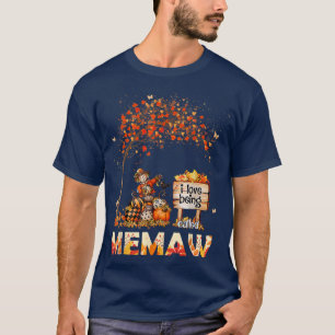 Camiseta Eu Adoro Ser Chamado De "Farmer-Memaw Fall Folhas 
