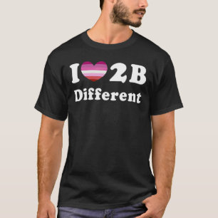 Camiseta Eu Adoro Ser Diferente De Orgulho Lésbico Orgulho 