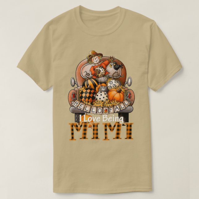 Camiseta Eu Adoro Ser Mimi Xadrez Farmer De Caminhões Pumpk (Frente do Design)