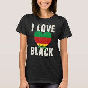 Camiseta Eu Adoro Ser Orgulho Negro Melanin Afro-Americano