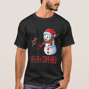 Camiseta Eu Adoro Ser Professora De Natal Dabbing Snowman D
