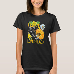 Camiseta Eu Adoro Ser Um Almoço Da Escola De Cafeteria Lady