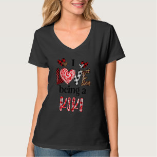 Camiseta Eu Adoro Ser Um Dia de as mães Feliz De Leopard Ki