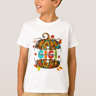 Camiseta Eu Adoro Ser Um Gigi Pumpkin No outono Fa