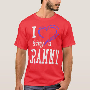 Camiseta Eu Adoro Ser Um Grammy Com Coração Para A Avó T