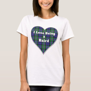 Camiseta Eu adoro ser um Xadrez de Clã Baird Tartan