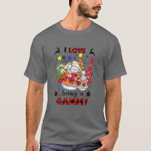Camiseta Eu Adoro Ser Uma Árvore De Pinho De Natal Gammy Sn