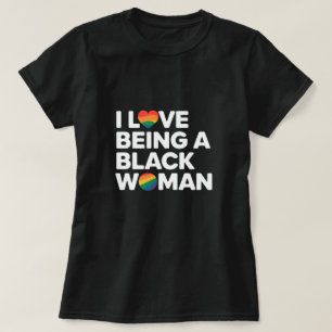 Camiseta Eu adoro ser uma mulher negra, vida negra importa
